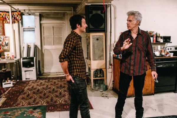 Aaron Brookner with Paterson and Gimme Danger director Jim Jarmusch - Sara Driver on Uncle Howard: "I knew Howard’s nephew Aaron was interested in filmmaking ..."